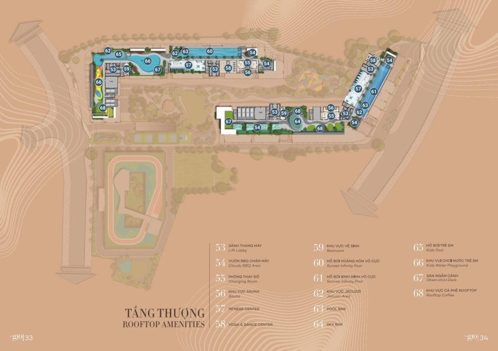 Mặt bằng 16 tiện ích tầng 40 - The Gió Riverside