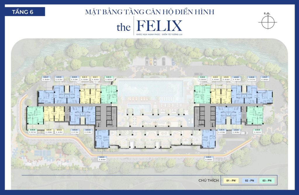 Mặt bằng tầng 6