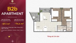 Layout căn hộ B2b