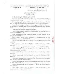 Giấy phép xây dựng khu căn hộ chung cư điểm đến mới - Bcons New Sky - Trang 1