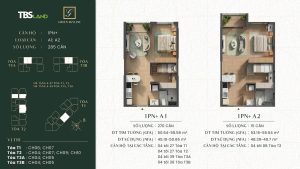 Layout 1PN+ -A căn hộ Green Skyline