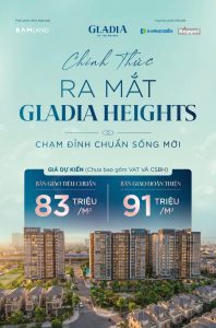 Giá dự kiến Gladia Heights